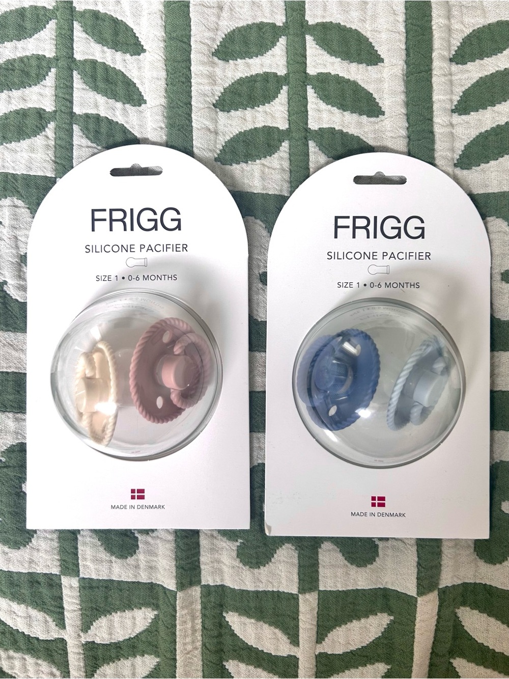 NEW Mushie FRIGG Rope Silicone Pacifiers | Size 1 : 0-6 months
